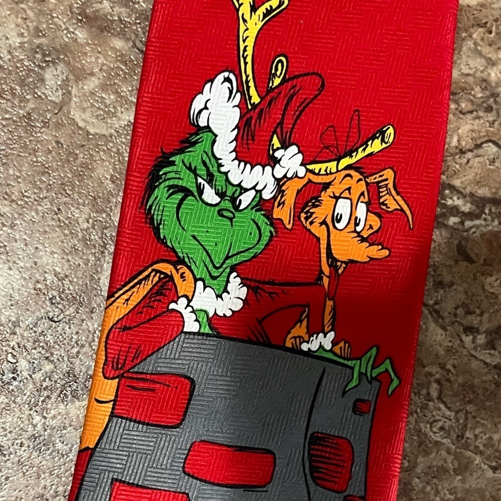 Dr. Seuss the Grinch Christmas Vintage Necktie tie - Picture 3 of 3